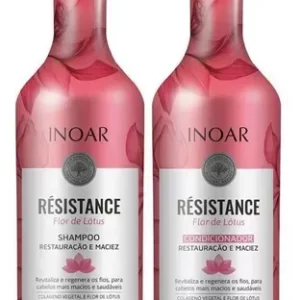 Kit Inoar Résistance Flor de Lótus Shampoo e Condicionador 1 Litro