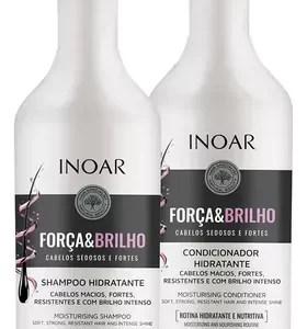 Inoar Kit Força e Brilho Shampoo 1L e Condicionador 800ml