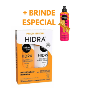 Kit Hidra Hidratação Intensa Shampoo e Condicionador Salon Line + Brinde Ativador