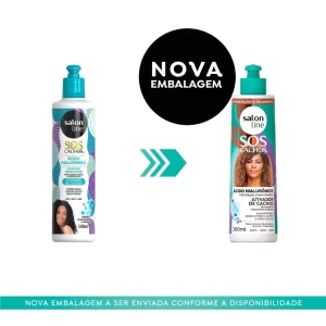 Ativador de Cachos SOS Cachos Ácido Hialurônico 300ml Salon Line