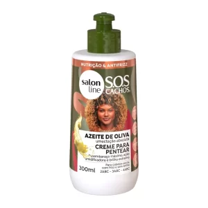 Creme Para Pentear SOS Cachos Azeite de Oliva 300ml Salon Line